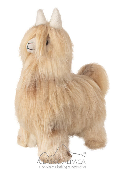 Baby Alpaca Suri Fur- Standing Alpaca 12"