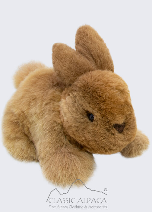 Baby Alpaca Fur-Rabbit Ornament 6.5"