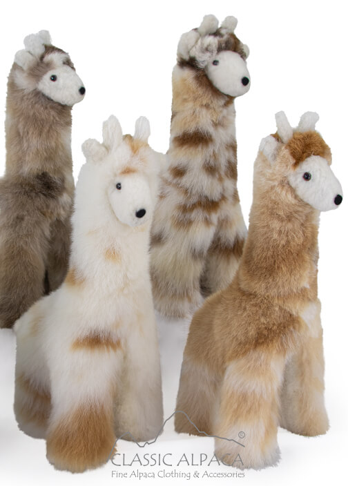 Baby Alpaca Fur - Giraffe Ornament 15"
