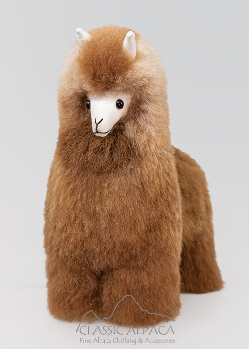Baby Alpaca Cute Fur-Standing Alpaca 11 Inches
