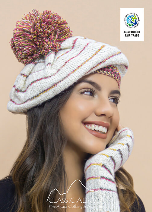 Brushed Beret Alpaca Hat
