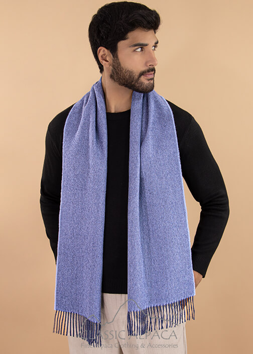 Woven & Brushed Baby Alpaca Scarf