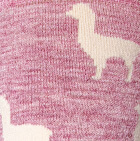Unisex Animal Alpaca Socks / Ballet Rose Mlge.-Cream