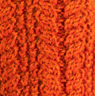 Alpaca Cable Fingerless Gloves / Orange Mlge.