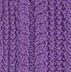 Alpaca Cable Fingerless Gloves / Violet