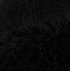PREMIUM Baby Alpaca Fabric Fur Hat / Black - Fur Black