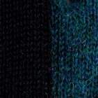 Reversible Alpaca Mittens Heavy Weight / Black - Deep Teal
