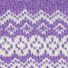Arctic Alpaca Reversible Half Finger Gloves / Violet