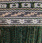 Peruvian Alpaca Glittens with broach - Fleece Lining / Dk.Green Mlge.
