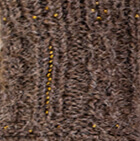 Alpaca Cable Fantasy Fingerless Gloves / Brown Heather
