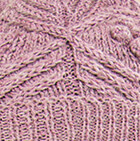 Costa Cable Alpaca Hat / Ballet Rose