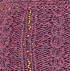 Alpaca Cable Fantasy Headband / Palo Rosa Mlge.