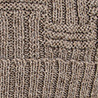 Brittany Fur Pompom Alpaca Hat / Sand Mlge.