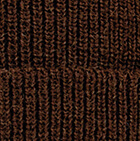 Men's Double Knit English Alpaca Hat / Brown