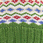 Jordana Alpaca Hat - Fleece Lining / Forest Green - Multicolor