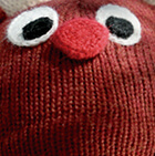 Alpaca Kids - Reindeer Alpaca Hat / Rosewood Mlge.