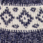 Dallas Baby Alpaca Gloves / Mixt. Natural - Navy