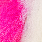 Baby Alpaca Fur - Owl Ornament 9 inches / Rose - White