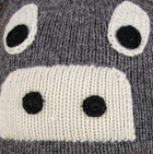 Alpaca Kids - Moose Alpaca Hat with Ear Flaps / Grey Mlge.