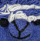 Alpaca Kids - Alpaca Mittens / Lt. Denim Mlge. - Natural