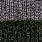 Unisex Reversible knit English Alpaca Hat / Grey Mlge. - Dk Green Mlge.