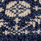 Sigrid Alpaca Hat / Navy Space Dye-Beige