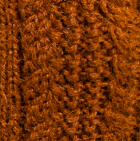Alpaca Cable Fingerless Gloves / Medium Brown