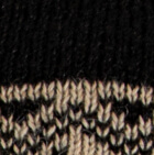 Geometric Spirit Alpaca Fingerless Gloves / Black