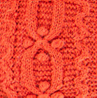 Autumn Alpaca Fingerless Gloves / Bright Orange