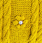 Aurora Alpaca Fingerless Gloves / Lemon Yellow