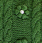 Aurora Alpaca Fingerless Gloves / Dk. Leaf Green