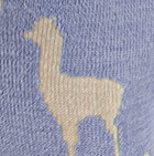 Premium Alpaca Alpaquita Unisex Socks / Xenon Blue - Beige