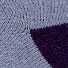 Premium Alpaca Holiday Christmas Unisex Socks / Xenon Blue - Purple