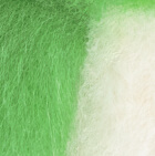 Baby Alpaca Fur - Owl Ornament 9 inches /  Green - White