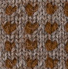 Alpaca Thrummed Mittens / Sand Mlge. - Camel