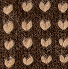 Alpaca Thrummed Mittens / Brown-Beige