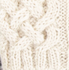 Shadow Cable Alpaca Fingerless Gloves / Natural