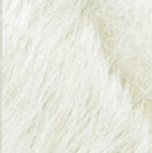 Baby Alpaca Fur - Polar Bear Ornament 6 Inches / White