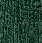 Women's Double Knit English Alpaca Hat / Deep Forest
