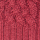 Shadow Cable Alpaca Gloves / Ruby Red