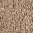 V Neck Brushed Alpaca Sweater / Ivory Sand