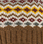 Jordana Alpaca Hat - Fleece Lining / Camel - Multicolor