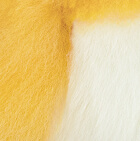 Baby Alpaca Fur - Owl Ornament 9 inches / Mustard - White