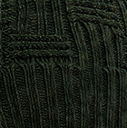 Brittany Fur Pompom Alpaca Hat / Dk. Green Mlge.