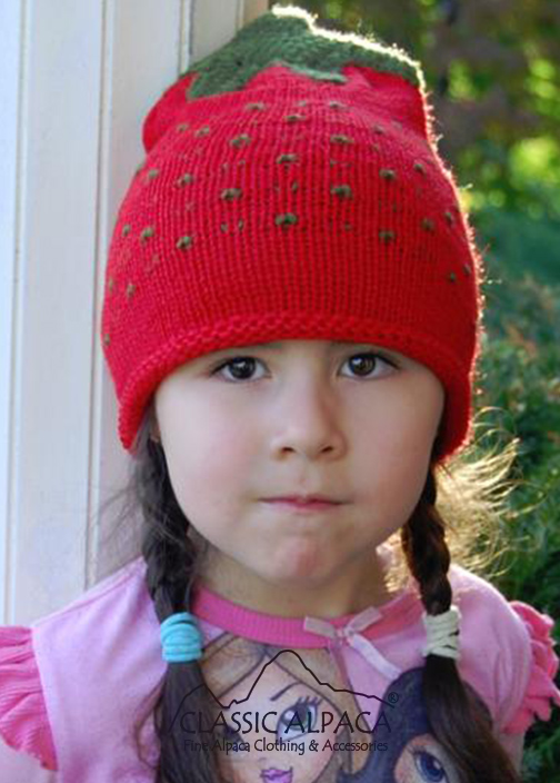Alpaca Kids-Strawberry Hat